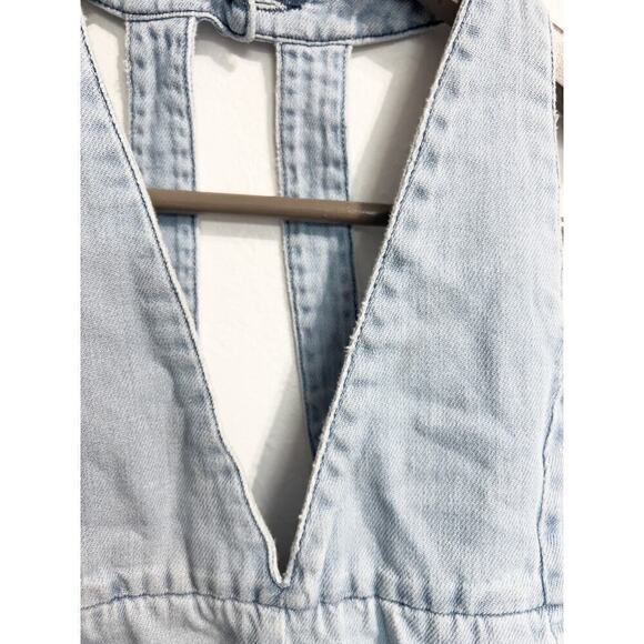 Chloe Denim Overalls Jumper Jeans Girls Kids 5 Blue Pants - Picture 7 of 15